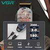 LED Digital Display Super High Power Long Battery Life Electric Hair Clipper  Rechargeable Hair Clipper  Oil Head  Retro Metal Electric Hair Clipper