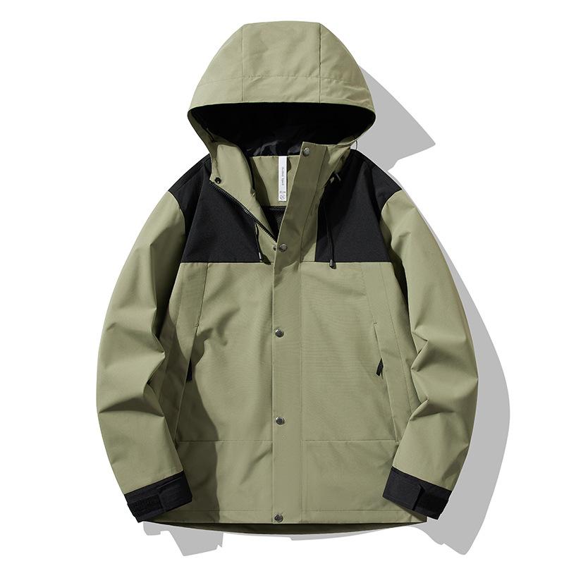 Outdoor Single-layer Assault Jacket Three-proof Mountain Series Color Matching Clothes Spring and Autumn Windproof Soft Shell Jacket for Men and Women