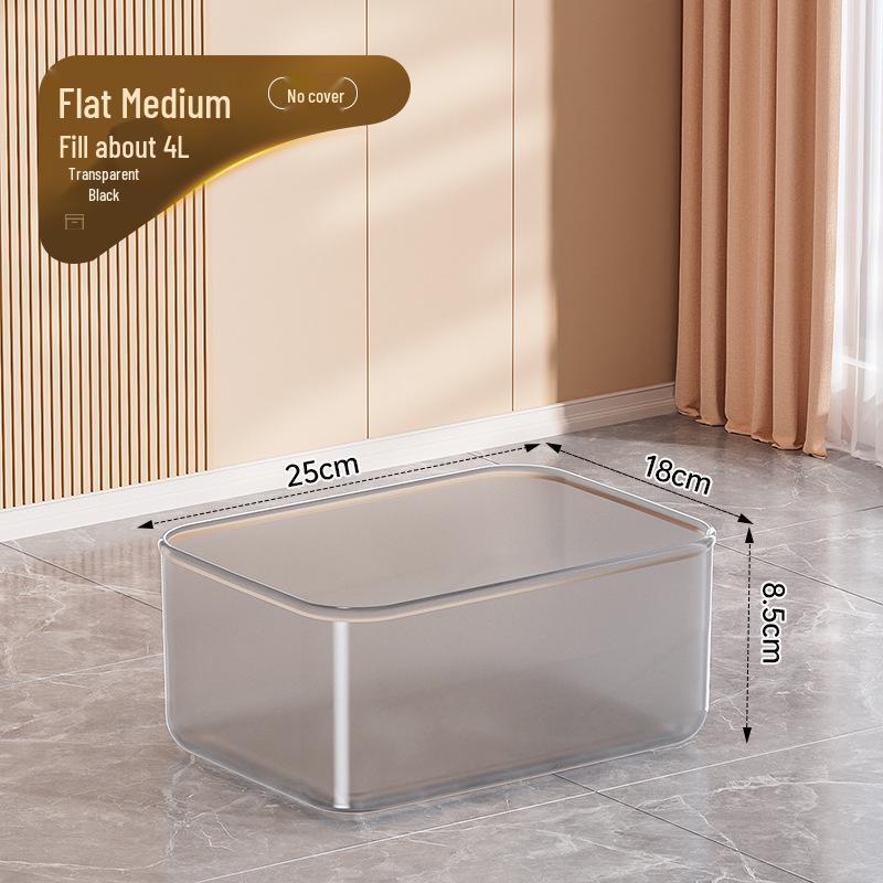 Clear Plastic Storage Box for Toys, Snacks, and Clothes 