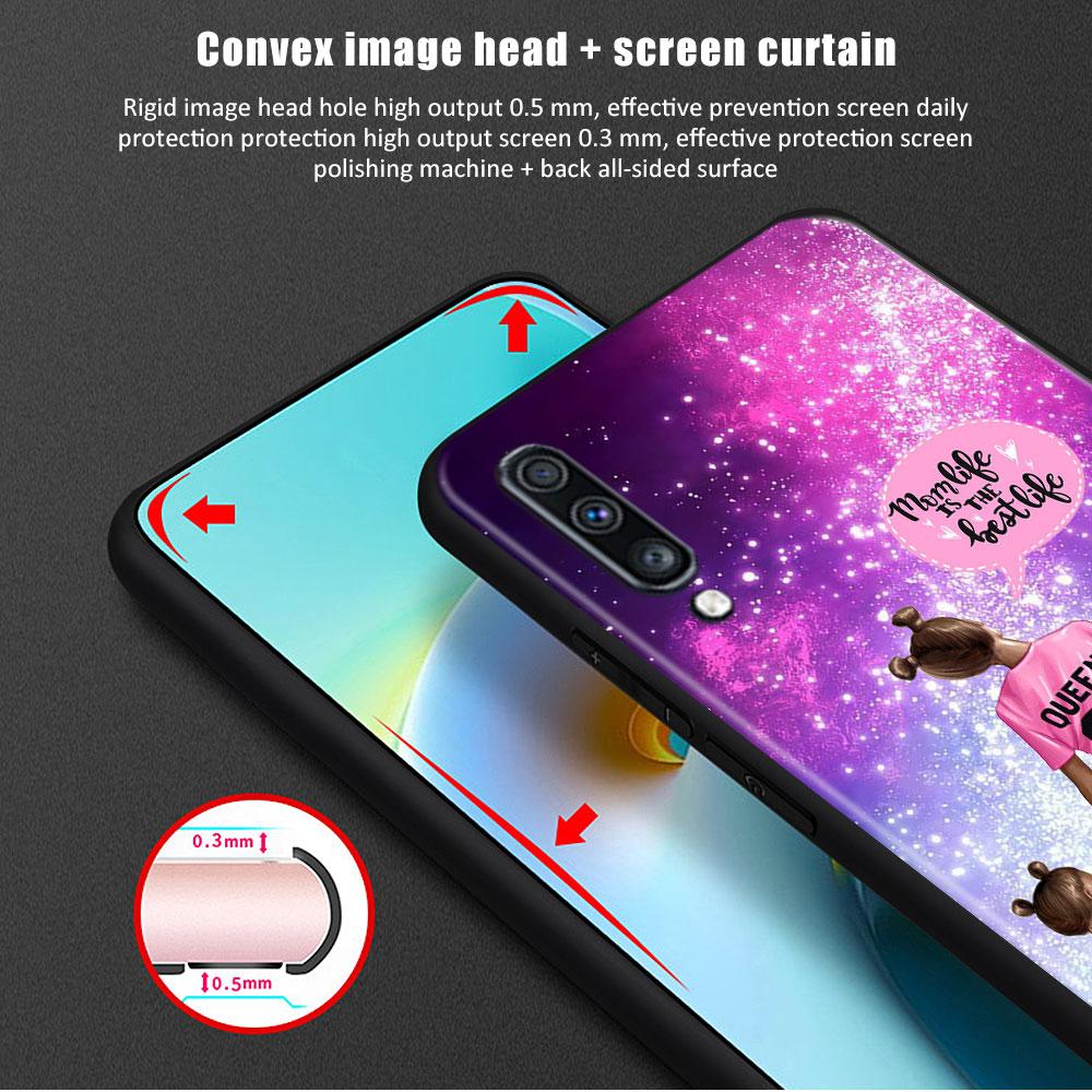 Capinha Cellphone Funda Fashion Girl Super Mom Baby For Samsung Galaxy A50 A10s A70 A30 Note 20 Ultra 10 A20e A40 A20s A10