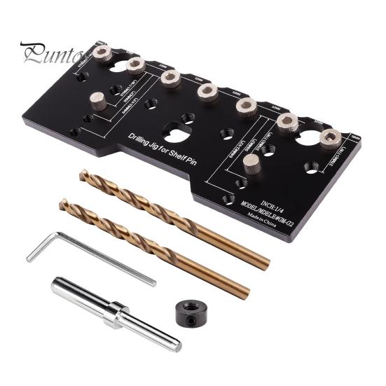 

Шаблон для сверления отверстий в шкафу с регулируемой полкой, нержавеющий, устойчивый к коррозии, высокоточный, инструмент для деревообработки чёрный