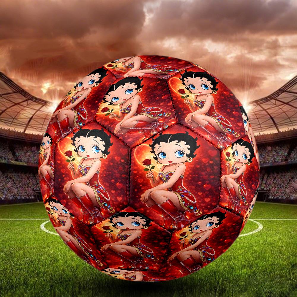 Sexy Doll Print Size 5 Soccer Ball, Standard Match Football for Sports Game and Team Practice, Ideal Gift for Soccer Fans
