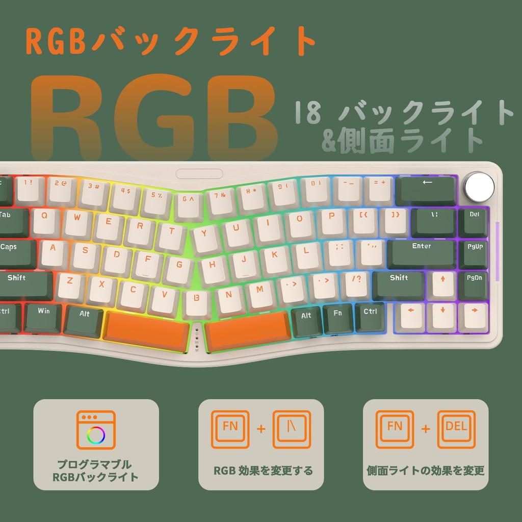 ATTACK SHARK AKS068 Gaming Keyboard Alice Layout Wired 68 Keys Blue Axis Mechanical Keyboard Hot Swappable VIA Programmable GASKET Structure USB