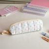 Soft Padded Pencil Case Star Plaid Print Large Capacity Multifunctional Stationery Holder for School Home Office Use