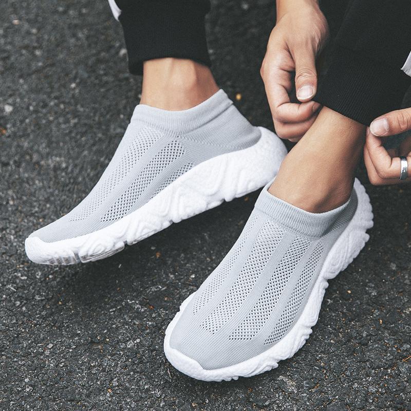 Shoes for Men 2025 New Sport Casual Fashion Sneakers Breathable Outdoors Loafers Men Sock Shoes  Plus Size Running Shoes for Men