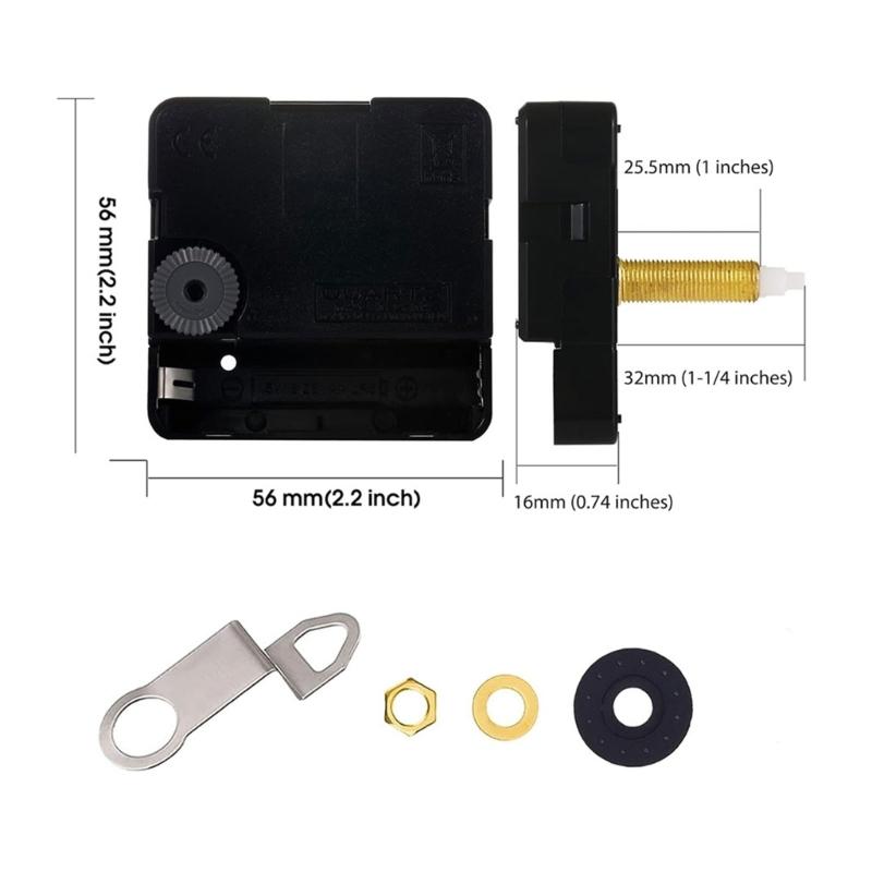 DIY Quarz Uhrwerk-Kits Einfache Installation Uhrwerk Uhrenmechanismus Uhrenreparaturwerkzeug für DIY- und Uhrenliebhaber