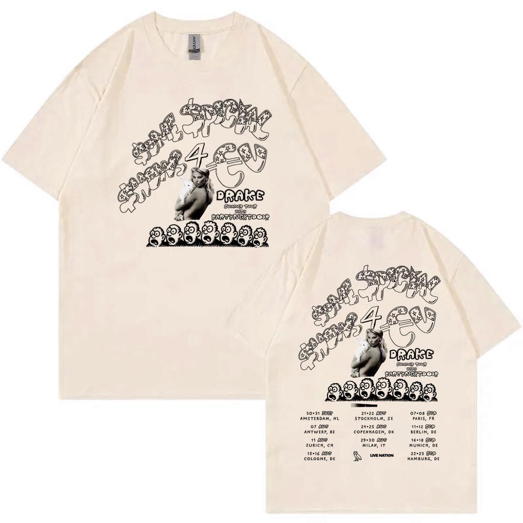 Drake with PARTYNEXTDOOR Some Special Shows 4 World Tour 2025 TShirt Men Women Clothing Hip Hop Fashion Short Sleeve T Shirts