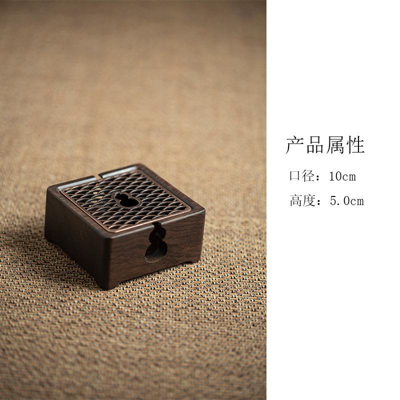 Wooden Tea Warmer Tea Set Accessories Heating Insulation Base Candle Tea Brewing Base Warmer Insulation Device
