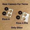 For Tecno Pova 4 Pro Back Rear Camera Glass Lens With Adhesive Sticker Repair Parts LG7n LG8n