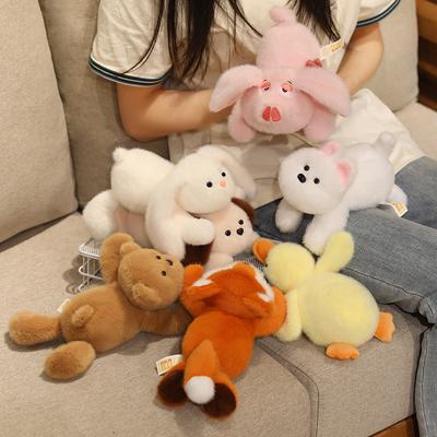 Cute Animal Puppy Fox Doll Plush Toy Bear Duck Doll Children Soothing Doll