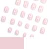 24pcs nude nail art fake nail white small love wearable nails nails nails