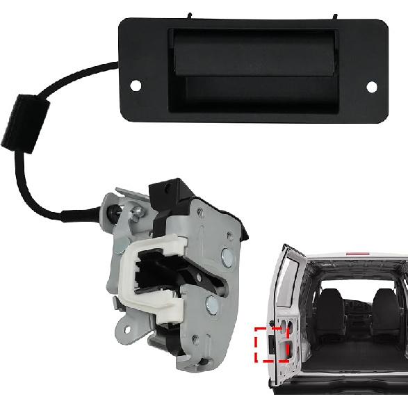 Left Driver Side Rear Cargo Door Latch With Handle For 1992- Ford E150 E250 E350 E450 Econoline Club Wagon Super Duty | Replaces 8C2Z-15431A03-A