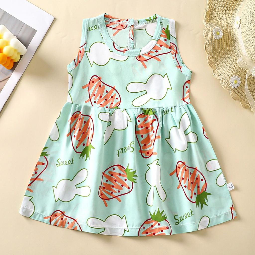 Children's Clothing Baby Princess Dress Girls Dress Children's Summer Dress Children's Skirt Artificial Cotton Cotton A-line Skirt