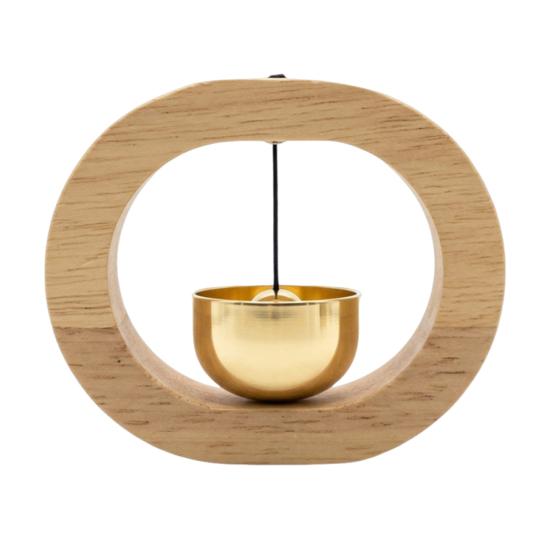 Magnetic Shopkeepers Bell C-shape Wooden Decorative Wind for Door Opening Door Bell Chime