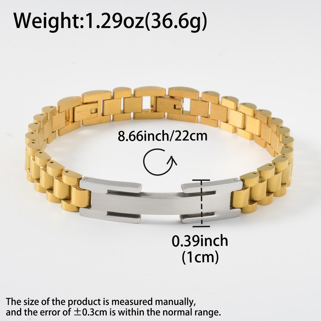 Stainless Steel Industrial Bracelet Edgy Trend Retro Luxury Unisex Bangles Christmas Gift New Year Present for Friends