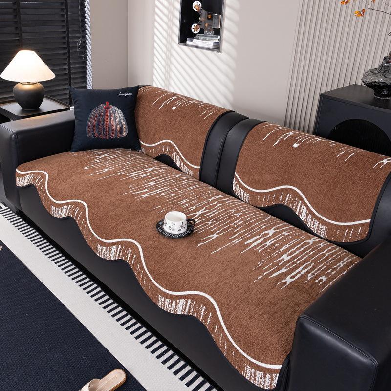 Special-Shaped Sofa Cushion Is Universal In All Seasons  New Light Luxury Sofa Seat Cushion Non-Slip Straight Row High-End Cover Cloth Towel