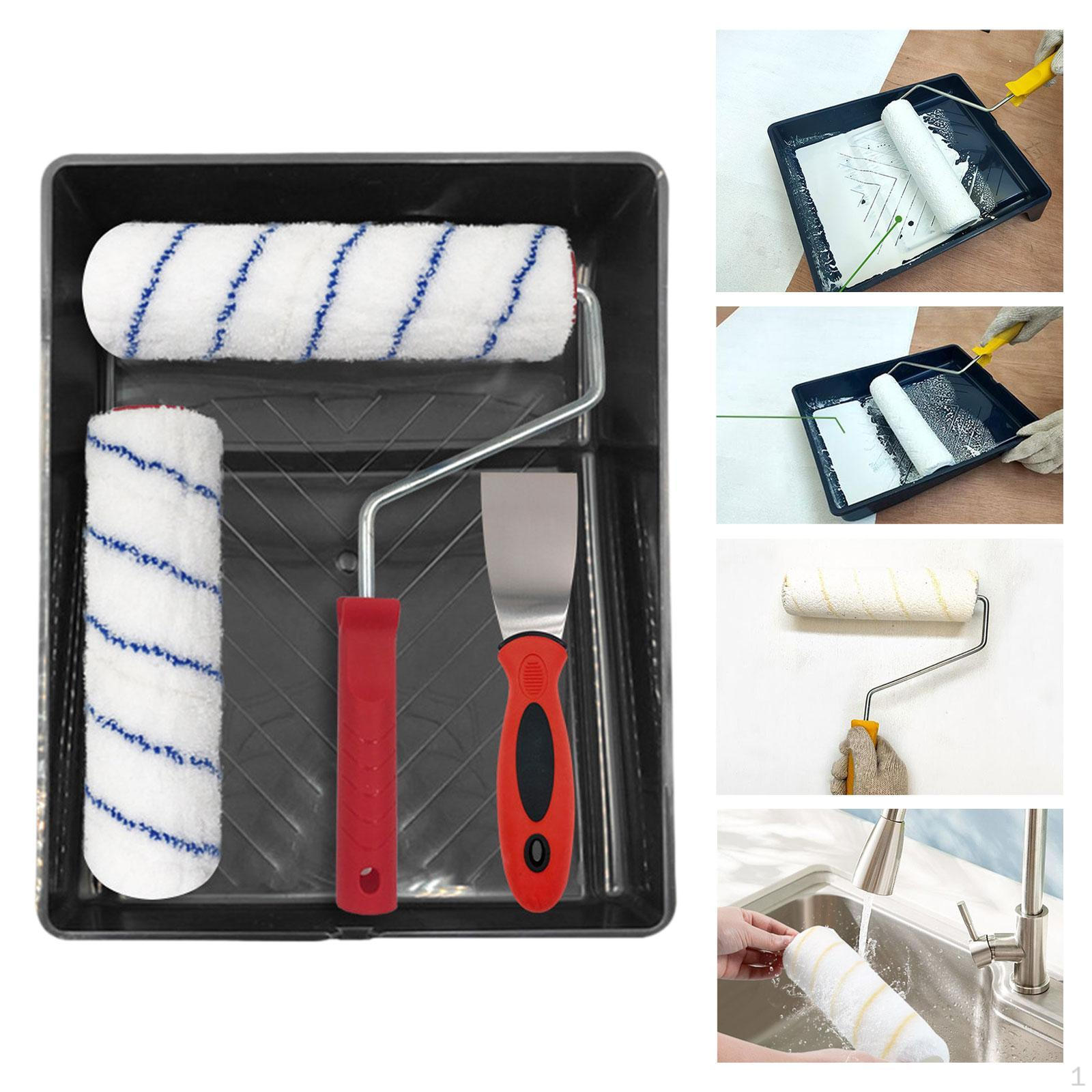 

Набор валиков для покраски с ворсом 9 дюймов, с рамкой и поддоном для With Scraper