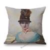 Royal Court Classic European Elegant Duchess Lady Madame Woman Noble Decorative Antique Style Sofa Pillow Case Cushion Cover