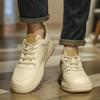 Without Heels Laced Brown Tennis Loafers Men's Sneakers Large Size 48 Classic Men Shoes Sports Snaeaker Upper Racing