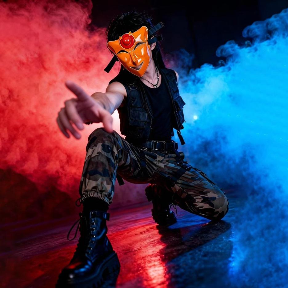 Halloween cos collapse star dome railway joy Star God Aha believer mask party dance dress up mask