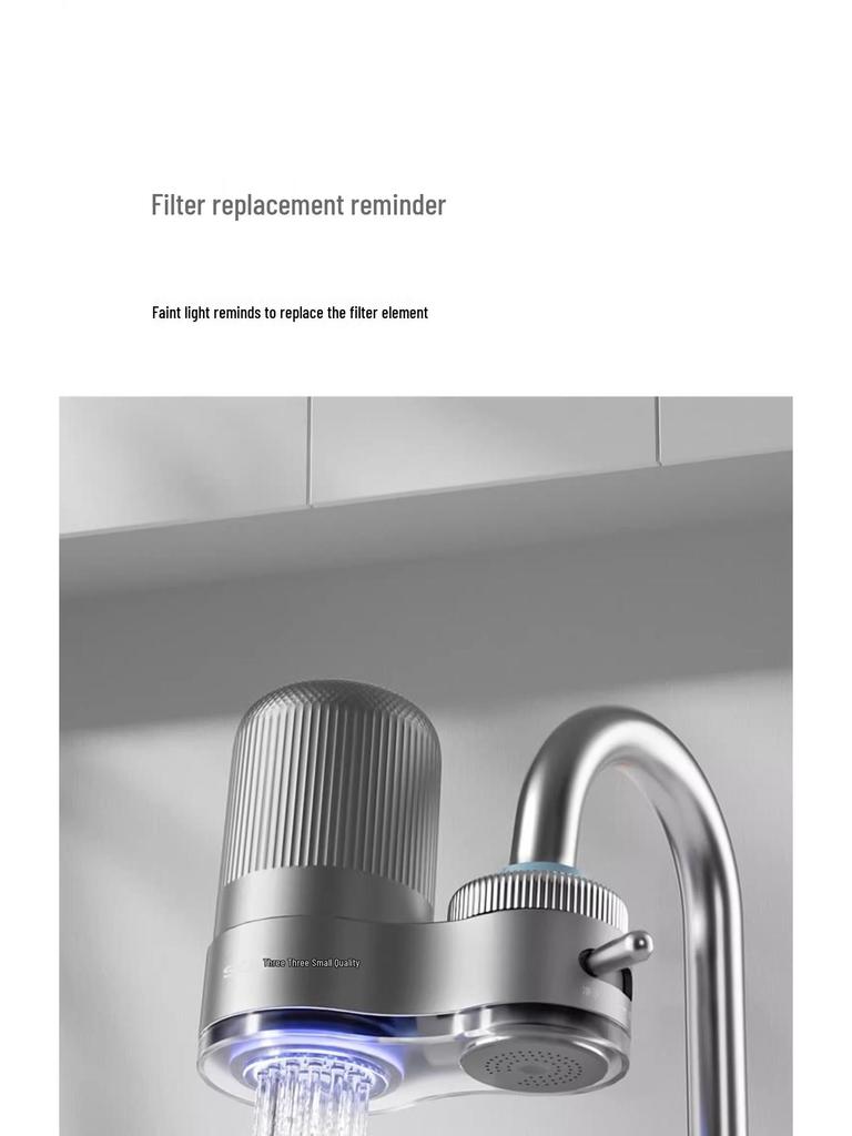 Kompakter Entkalkungs- und Chlorentfernungs-Trinkwasserfilter für Küchenarmaturen
