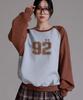 LIKE THE MOST Raglan 92 Star Sweatshirt_Sora Brown