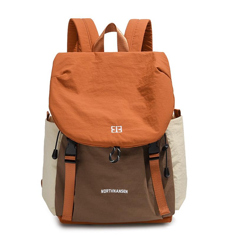 Schoolbag original design contrasting color Oxford cloth backpack women's 1011 new leisure sports travel bag Mori backpack tide