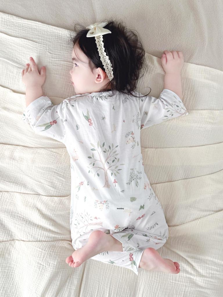 Summer Seven-Sleeve Cotton Romper for Newborns - Cute, Light Pullover