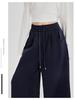 Women's Fleece-Lined Wide-Leg Drawstring Sweatpants - Autumn/Winter 2025 Collection