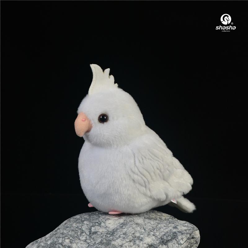 H125Mm Cute Parrot Toy White-Headed Parrot Plush Toy Kids Girl Birthday Gift