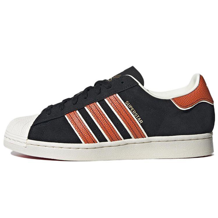 Adidas Originals Superstar Classic Retro Casual Low-Top Sneakers Unisex Sneakers Black White Red HR0463