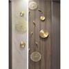 Modern 3D Metal Wall Art Creative Goldfish & Lotus Leaf Metal Wall Hanging Home Office Decoration Living Room Background
