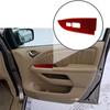 2x Red For Honda Odyssey 2005-2010 Carbon Fiber Front Window Control Cover Trim