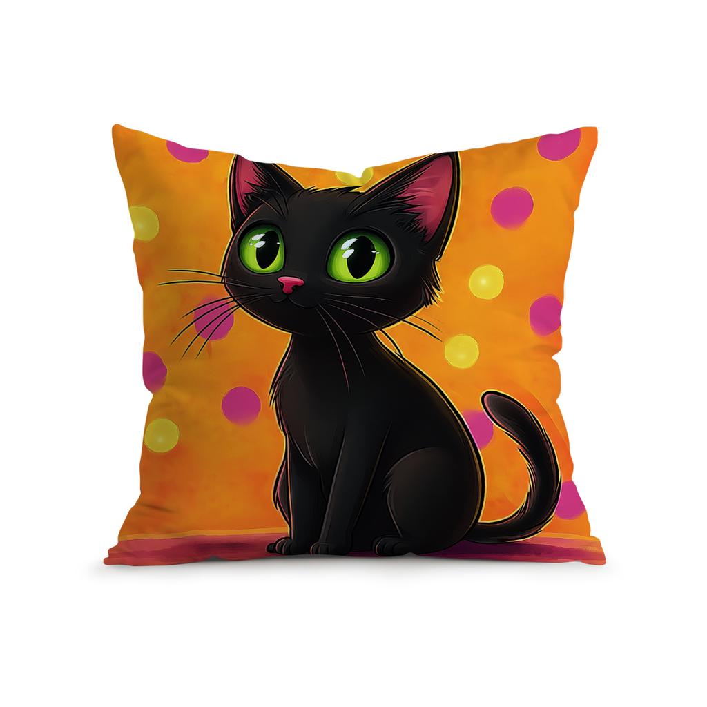 Halloween Theme Cushion Pillowcase Printed Polyester 45X45Cm Throw Pillowcover Decorative Sofa Cushion Pillowslip Home Decor