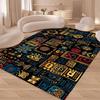 Severský Marocký Retro Etnický Styl Patchwork Vzor Čtvercový Koberec Ložnice a Obývací Pokoj Vnitřní Použití Dekorace