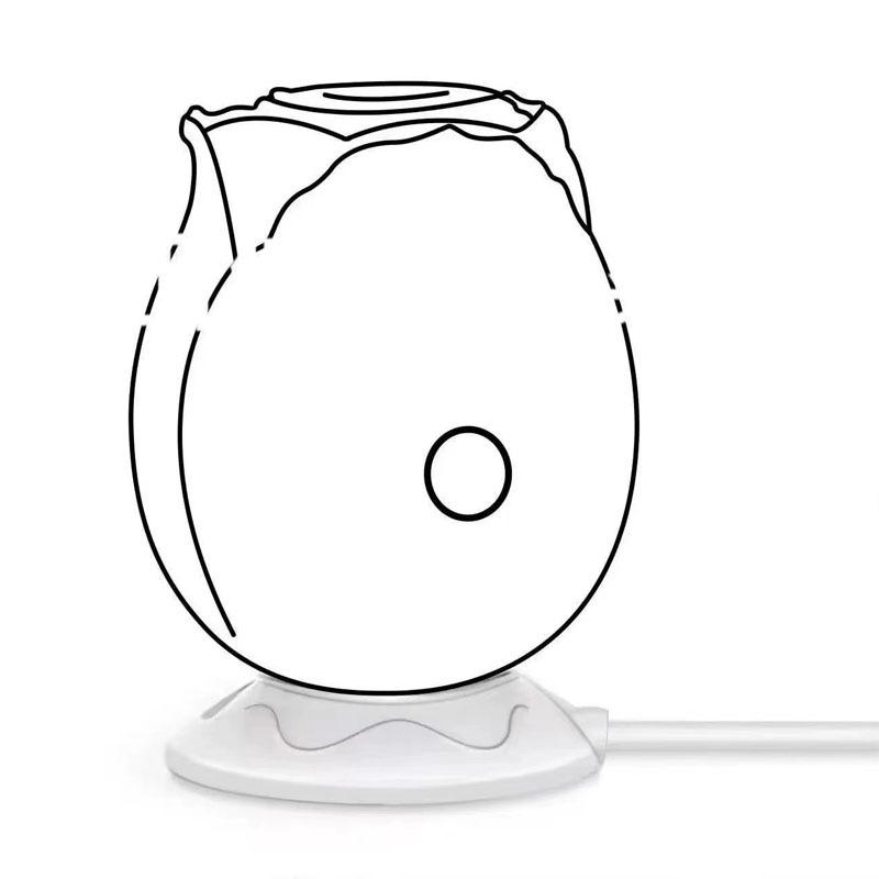 Replacement For Rose Toy Charger Standing Magnetic Adapter Fast Charging Usb Cable Base Dock Station For Rose Massager