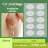 50 Pcs Transparent Ear Piercing Healing Supports Invisible Ear Piercing Protection Stickers