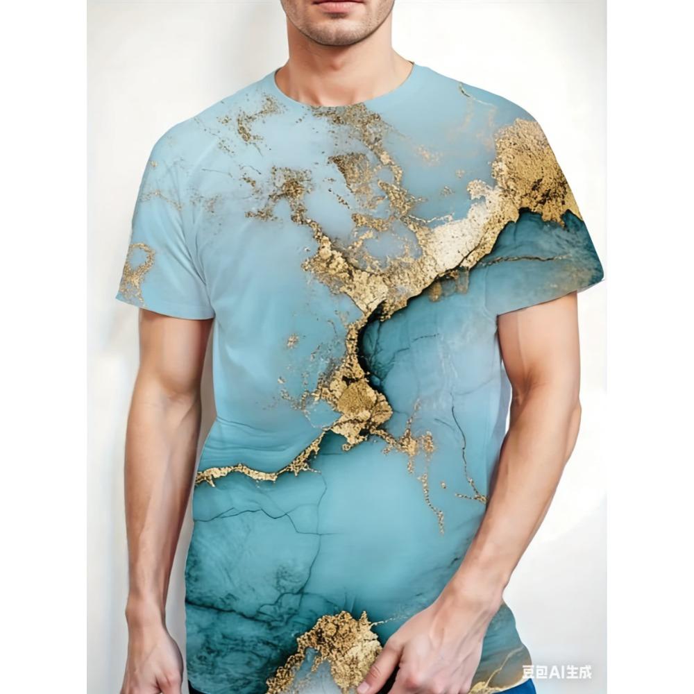 

Men s Marble Abstract Art T-shirt XL