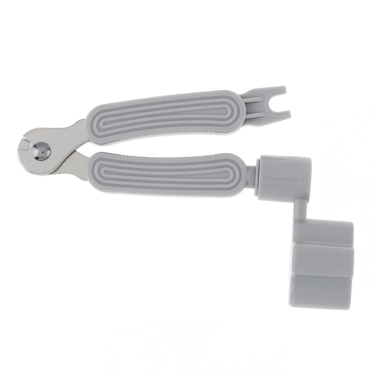 

Многофункциональный гитарный инструмент, устройство для намотки гитарных струн и ножницы для стрижки мостов, съемник штифтов, устройство для намотки колышков серый