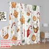 2 Stück 2D-Ebene Druck Beliebte Vorhangpaneele Weihnachtssüßigkeiten Feiertagsfestlich (2) Vielseitiges, strapazierfähiges Polyester (ohne Stange)