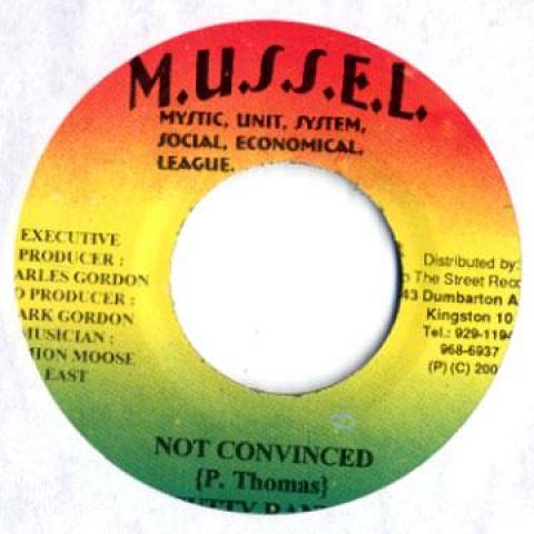 

7inch Record CUTTY RANKS - Not Convinced / Version Mussel 2000 Jamaica Reggae, Ska & Dub
