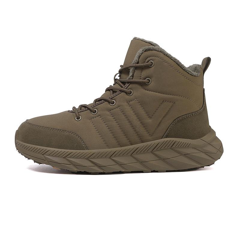 2025 Winter Snow Boots Wear-resistant Non-slip Thickened Warm Velvet Cotton Shoes Outdoor Sports Thick-soled Cold-proof Shoes