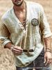 European and American new printed men's chest strap medium sleeve T-shirt shirt in stock
