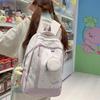 Schoolbag Korean new cute backpack versatile fresh ins lightweight large-capacity backpack star college student first school bag
