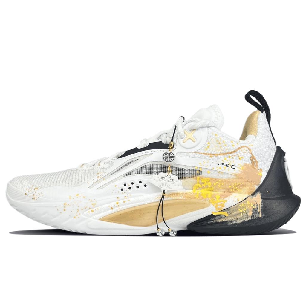 Li Ning Speed 10 Slip Resistant Abrasion Resistant Slip Resistant Abrasion Resistant Low top Basketball Shoes Men's ABAT085-5(Team401-)