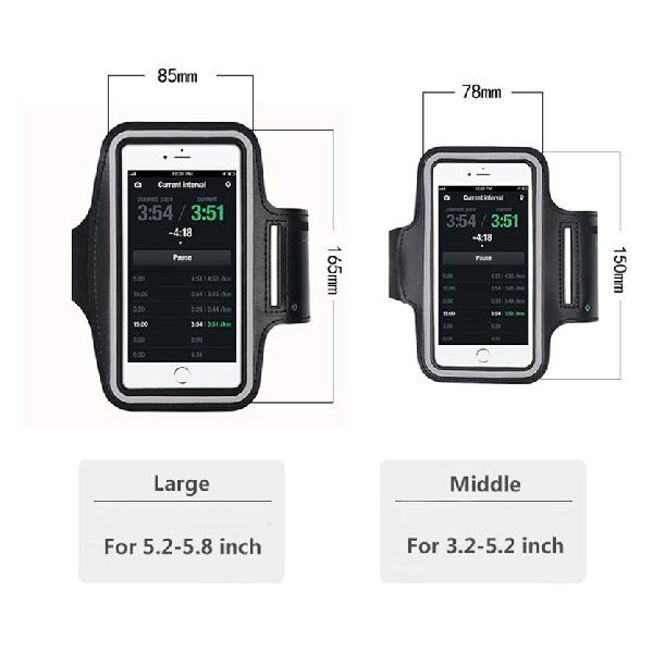 Sport Armband Case 5.5 6.0 inch phone fashion holder for women's on hand smartphone handbags sling Running Gym Arm Band Fitness 6