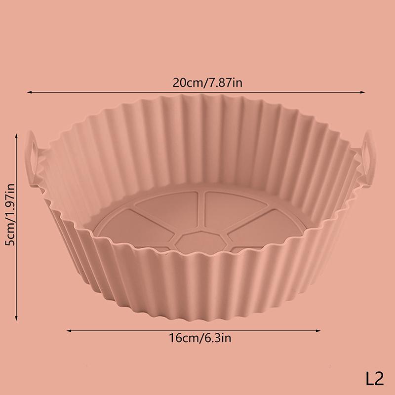 20/16CM Universal Silicone Air Fryer Mould Air Fryer Silicone Mat Baking Mat Silicone Baking Mat