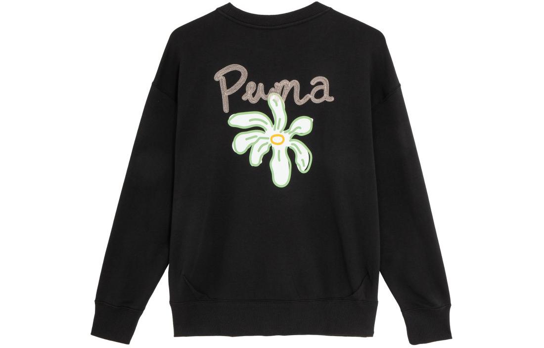 PUMA Sweatshirts Women s Crew Neck Moderate Other 625808-01 L