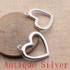 Big Heart Shaped Charms Pendant For Bracelet Necklace Jewelry Making Craft Findings