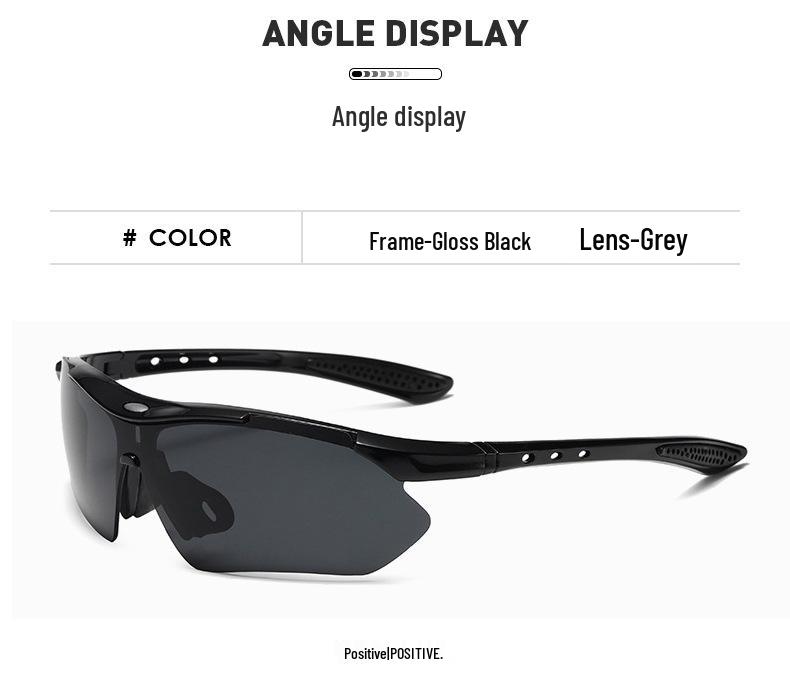 Trendy sykkelbriller i pilotstil: Unisex sportsbriller for utendørsaktiviteter